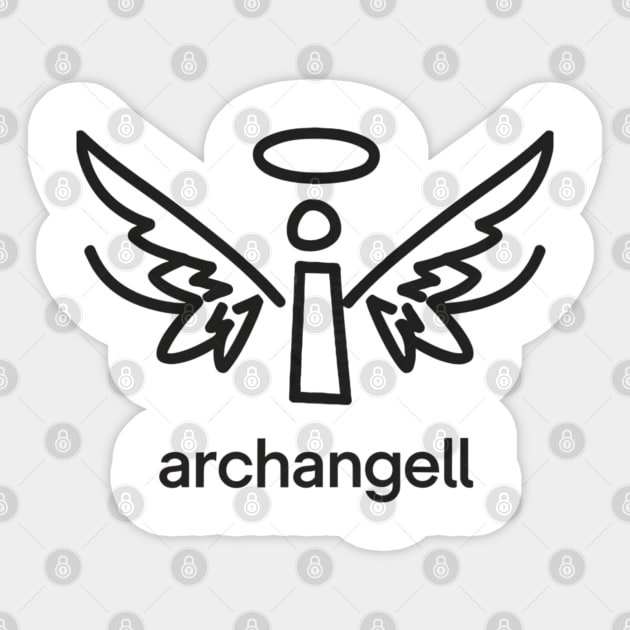 Archangel Sticker by Ridzdesign